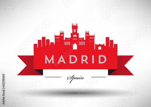 Madrid City Typography Design