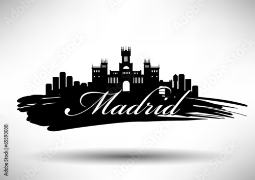 Madrid City Typography Design