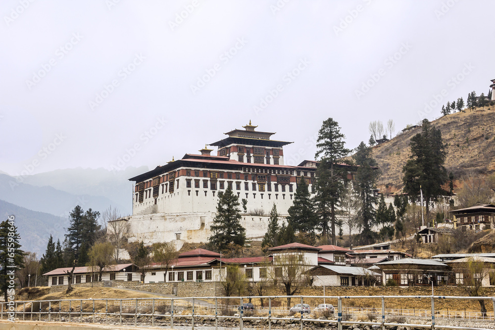 Obraz premium The Paro Dzong