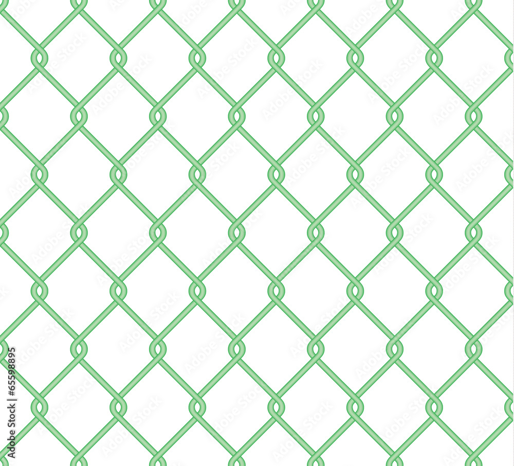 Fototapeta premium Seamless green Chain Fence