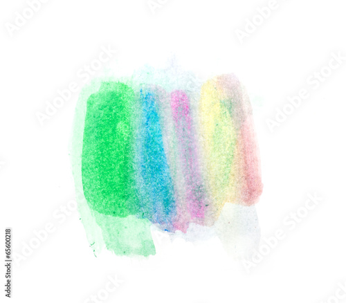 watercolor colors spot texture isolated on a white background