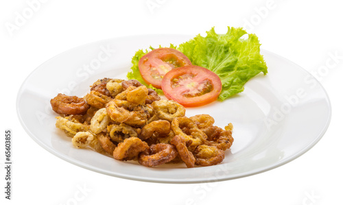 Fried squid rings