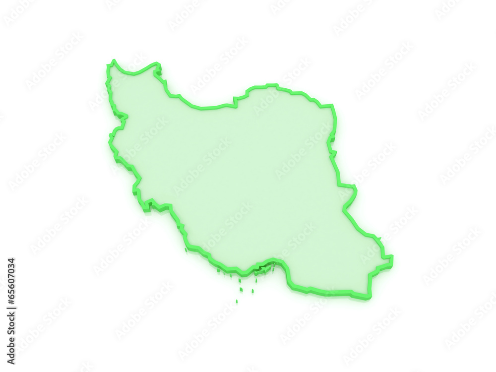 Map of Iran.