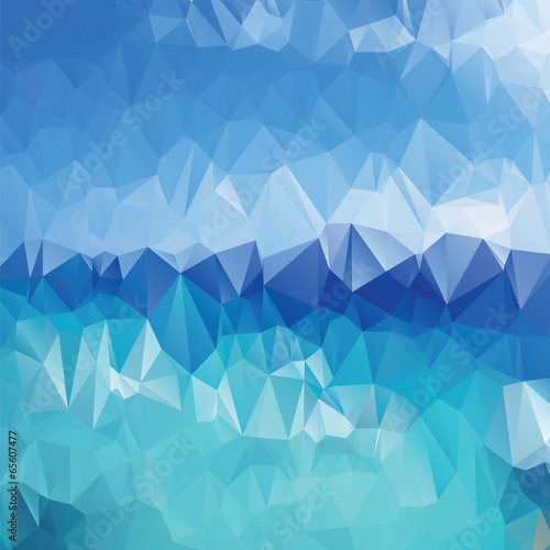 Abstract blue background polygonal