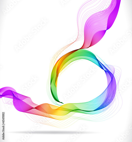 Abstract color background with wave