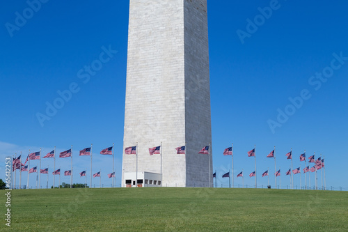 Washington, DC - Flags at the base of the Washigton Monument
