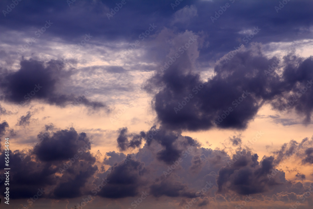 sky with clouds