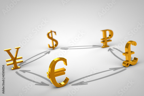 Golden Currency signs
