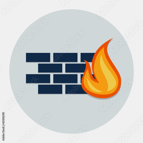 Vector firewall icon