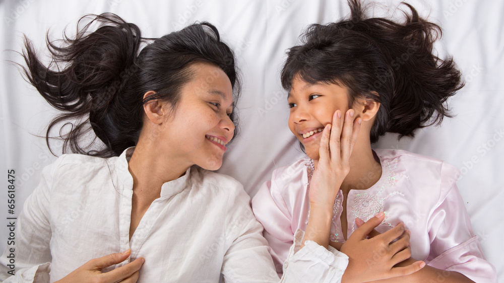 Mother and daughter spending time together Mother and daughter spending time together