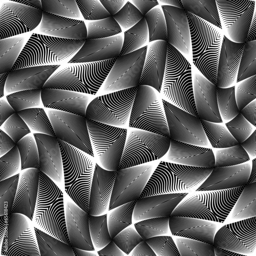 Design seamless monochrome grid geometric pattern