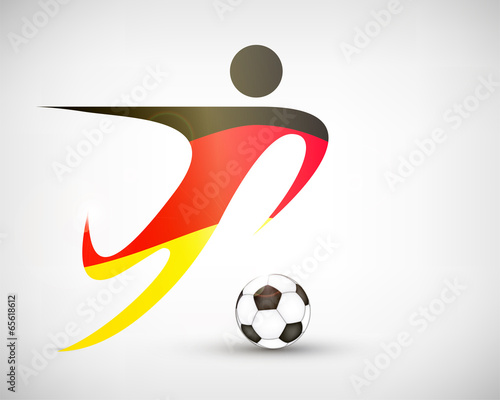 Silhouette Fußball Deutschland