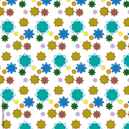 Vector seamless geometric tiles pattern background