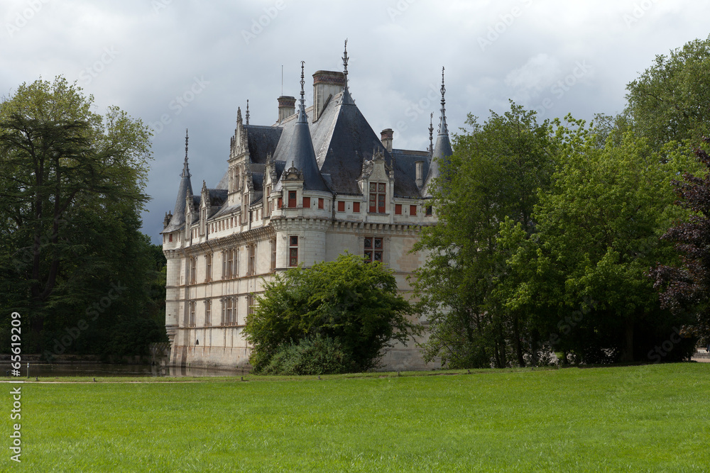 Azay-le-Rideau castle in the Loire Valley, France Azay-le-Rideau castle in the Loire Valley, France