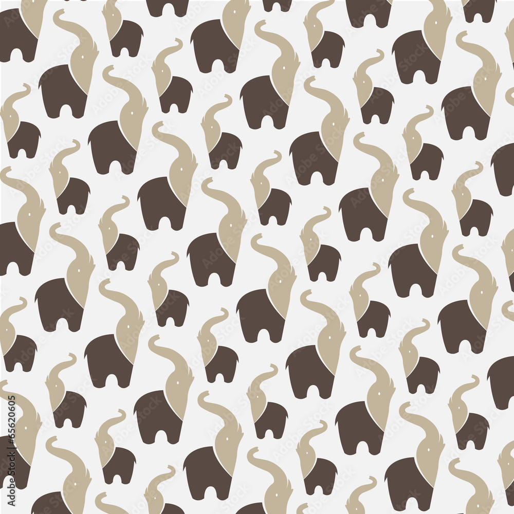 Seamless wallpaper elephant. Seamless wallpaper elephant.