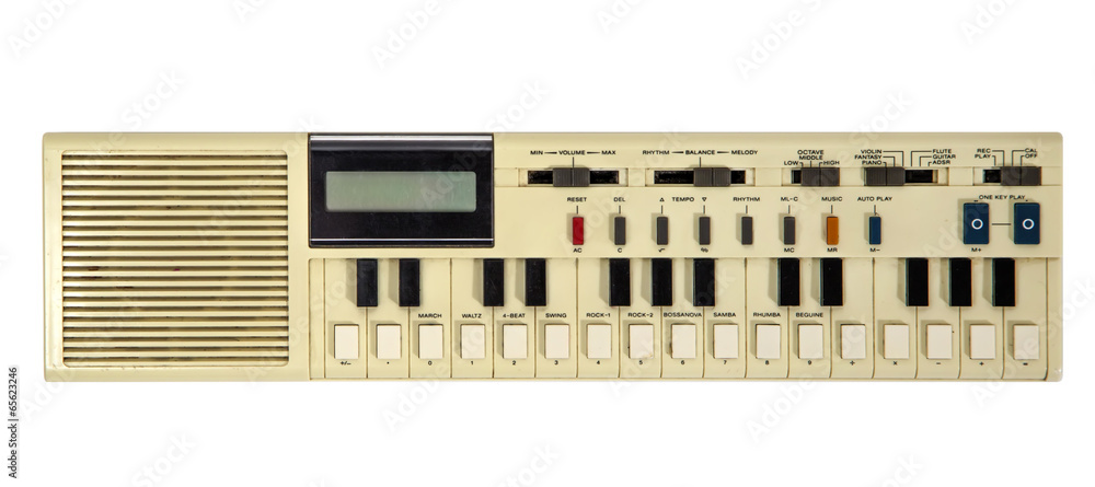 Fototapeta premium Old vintage synthesizer