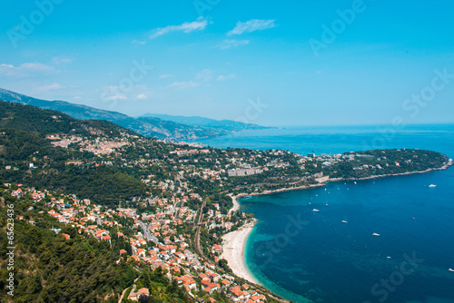 Aerial view of Menton town in French Riviera