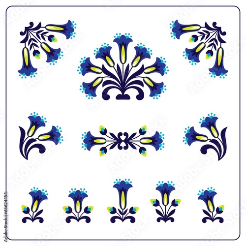Folk papercuts - Flowers
