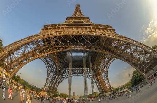 Fish-Eye view of Eiffel Tower © FadiBarghouthy