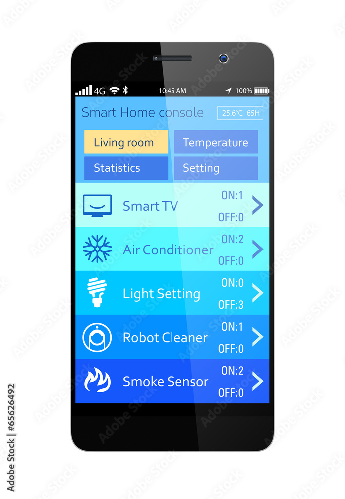 Home energy management app for smartphone