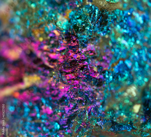 Nugget, colour metal. Macro. Extreme closeup © assistant