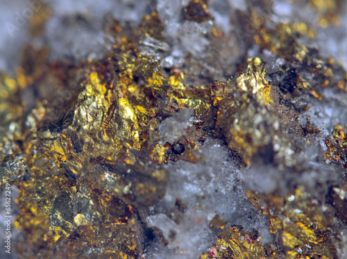 Nugget, gold, bronze, copper.  Macro. Extreme closeup © assistant