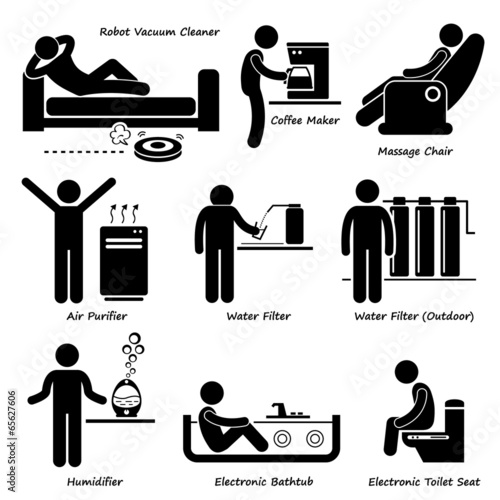 Home House Advanced Electronic Appliances Cliparts