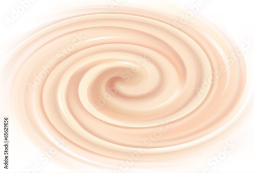 Vector background of swirling creamy texture