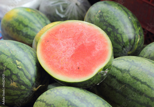 Close up watermelon fruit background texture