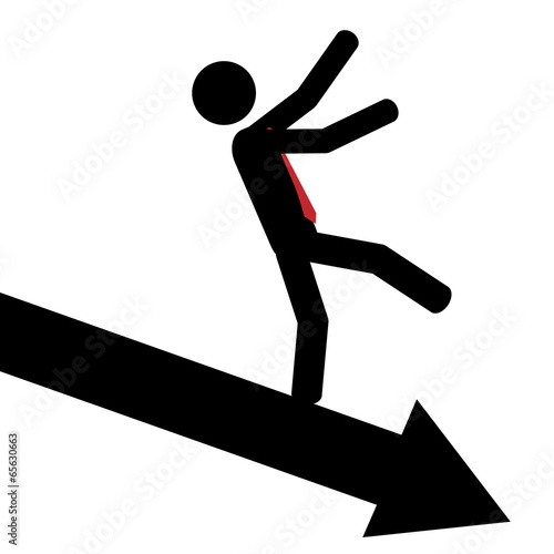 Down with the arrow