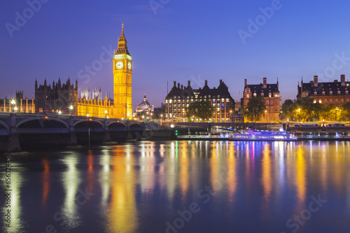 Big Ben and House of Parliament at Night