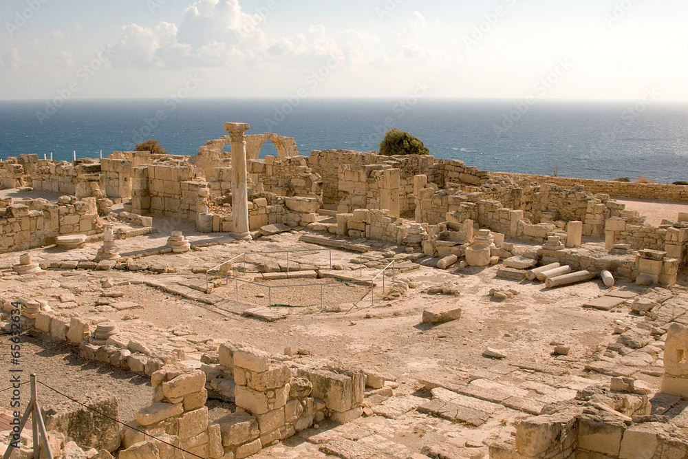 Cyprus, Kourion, Roman amphitheater, archaeological site