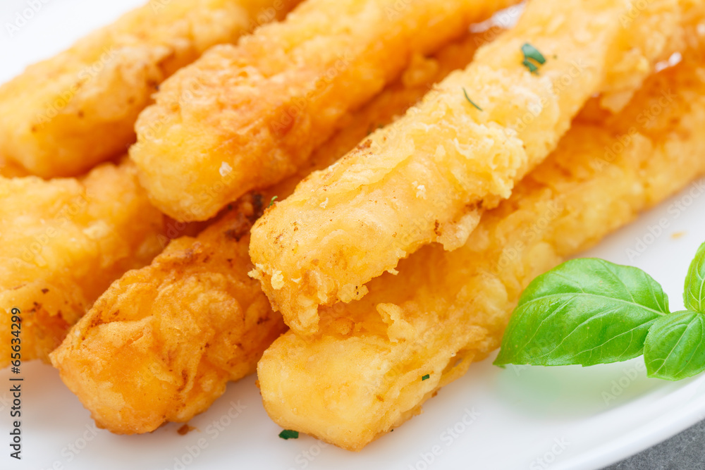 Fried cheese sticks Fried cheese sticks