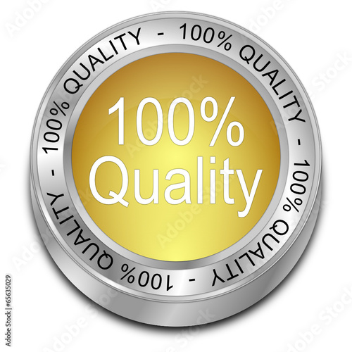 100% Quality Button