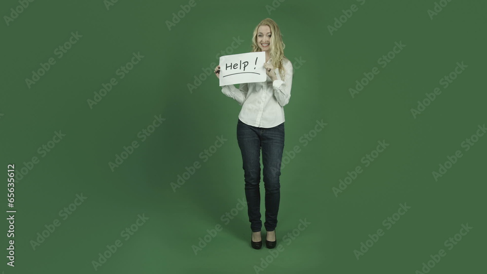 caucasian woman isolated on chroma green screen background with caucasian woman isolated on chroma green screen background with