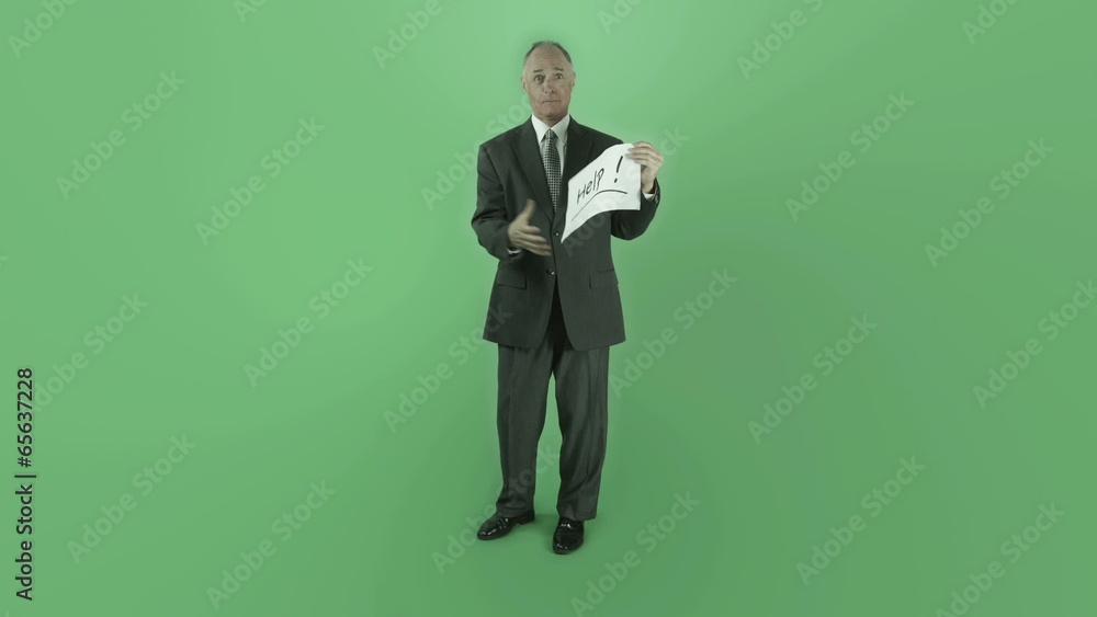 Senior caucasian businessman isolated on chroma green screen Senior caucasian businessman isolated on chroma green screen