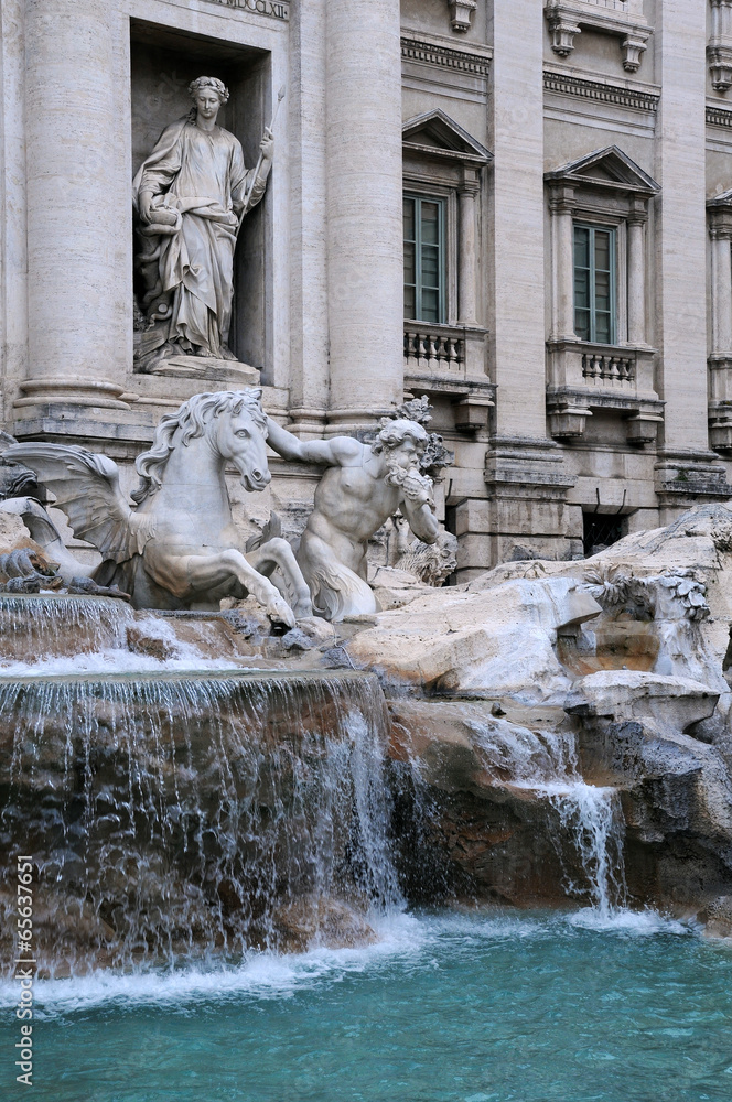 Detail of Trevi Fountain