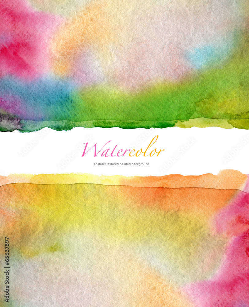 Fototapeta premium Abstract watercolor and acrylic painted background. Paper textur