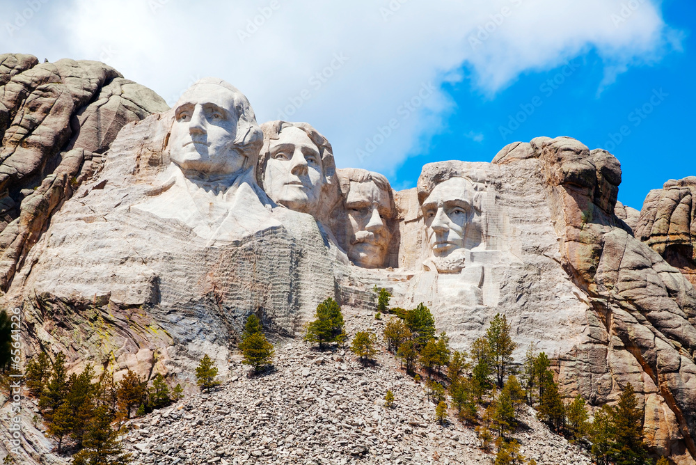 Mount Rushmore monument in South Dakota