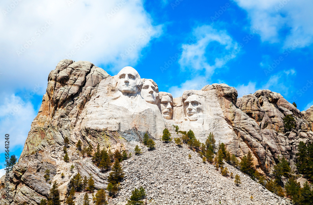 Mount Rushmore monument in South Dakota