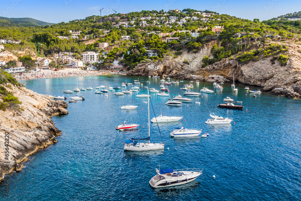 Es vedra island of Ibiza  Cala d Hort in Balearic islands