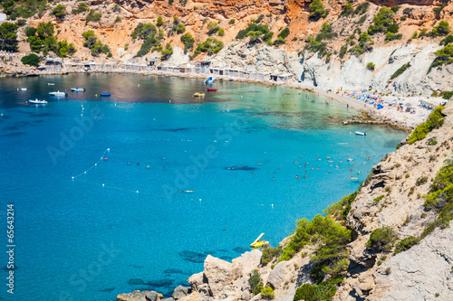 Es vedra island of Ibiza Cala d Hort in Balearic islands