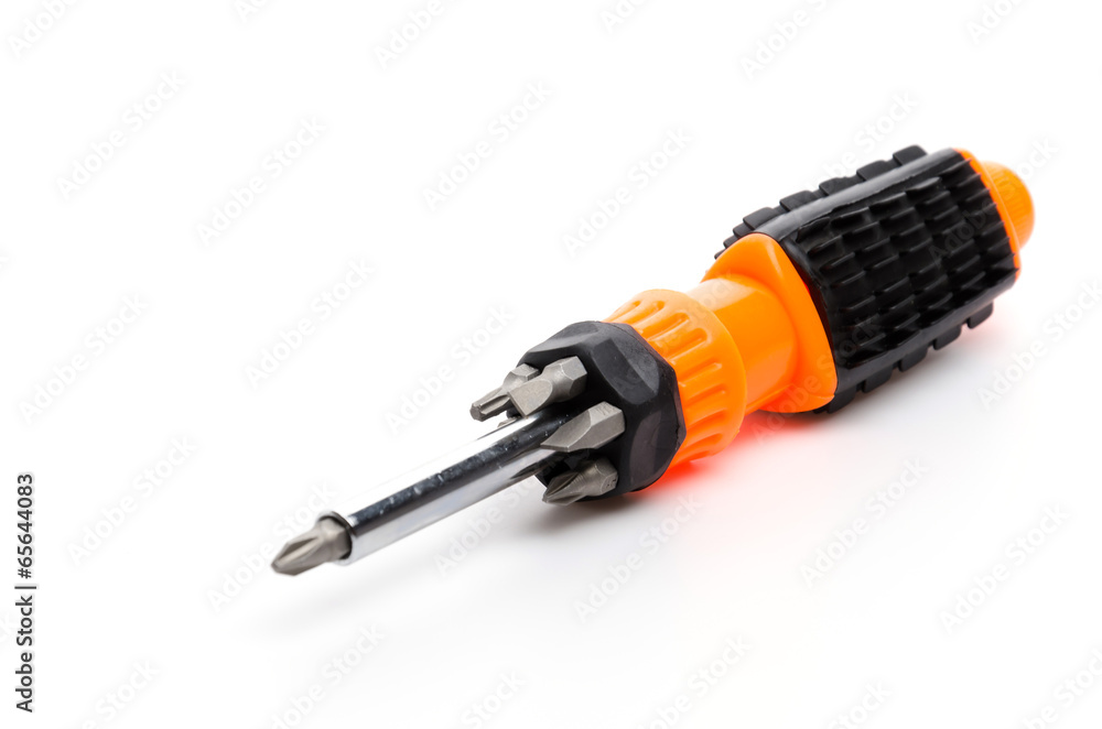 Screw driver isolated white background Screw driver isolated white background