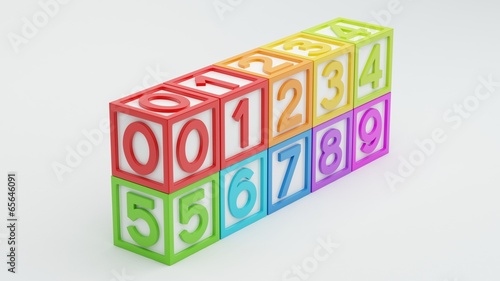 Box Number Toy