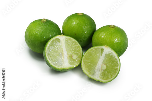 Half green lemon