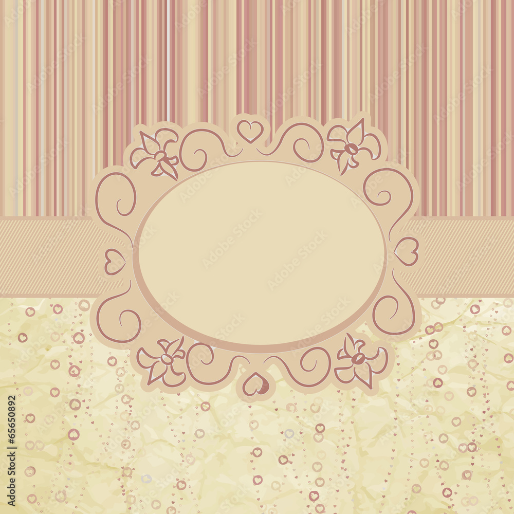 Template frame design for greeting card. EPS 8