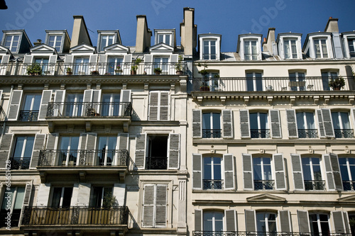 Façades d'immeubles parisien, Paris
