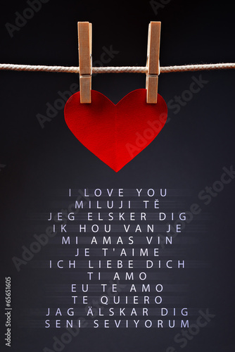 Saying I love you in different languages