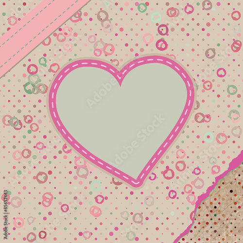 Valentine pattern with hearts. EPS 8