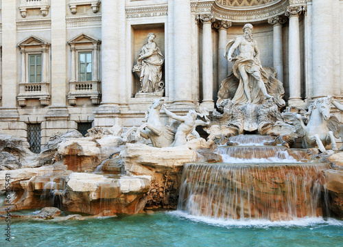 Fontana di Trevi in Rome  Italy  Europe